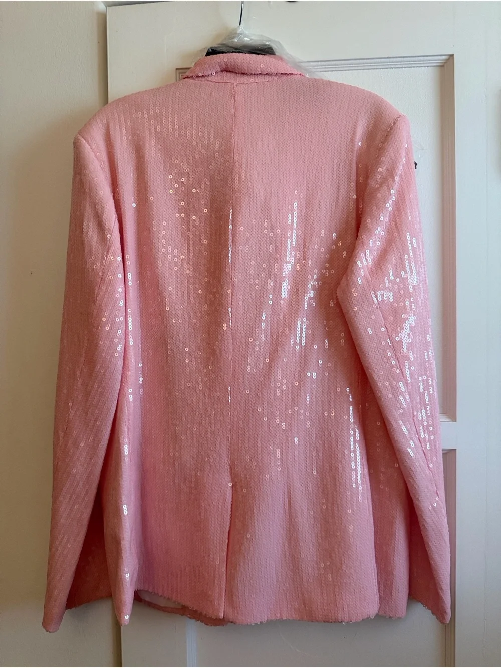 Men's Pink Sequin Blazer - Tailored Evening Sport Coat